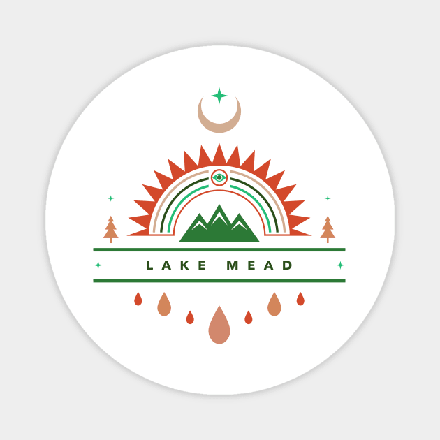 lake mead boho Magnet by LeapDaze